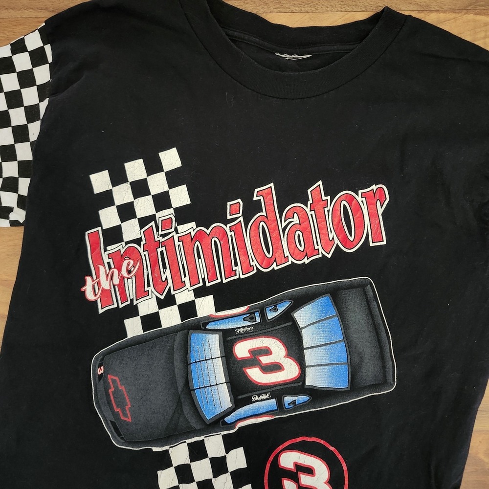 VTG Nutmeg Nascar Dale Earnhardt Shirt The Intimidator Single Stitch 90s Small